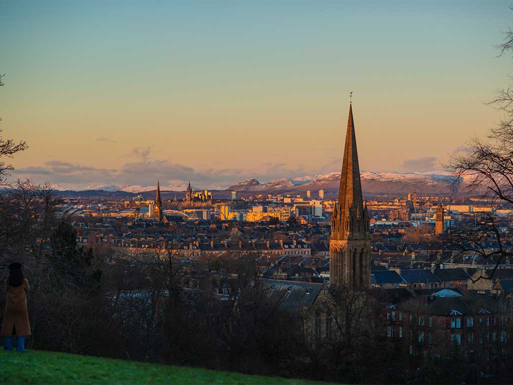 Glasgow Winter Sunset